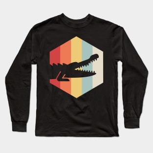 Retro 70s Alligator Long Sleeve T-Shirt